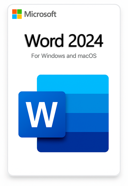 Microsoft Word 2024 для PC / MacOS с привязкой