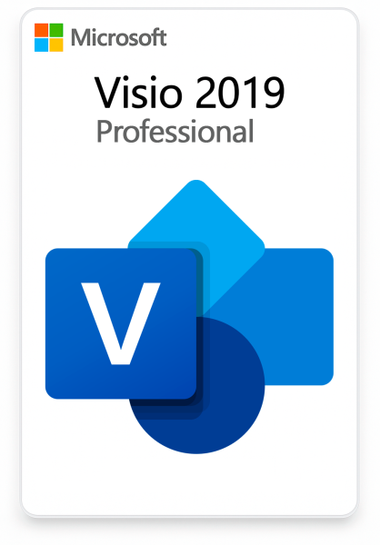 Microsoft Visio Professional 2019 с привязкой